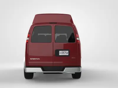 GMC Savana Conversion Van 1997 3D model