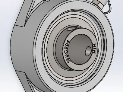ssuc204 fl204 bearing 3D model