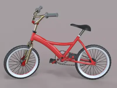 Bike 3d model kids bicycle 3D model