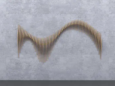 Parametric Fluent Woods 3D model