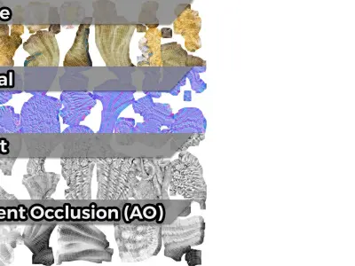 0001-01 Harp Angel 3D print model