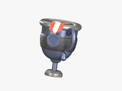 Trophy 3D Illustration 3D model