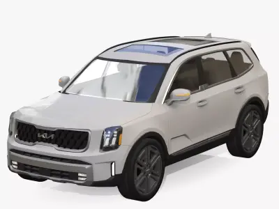 Kia Telluride 2024  Low-poly 3D model