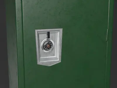 Modular Dial Locker Pack Low-poly 3D model
