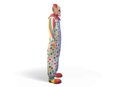 Clown Low-poly 3D model