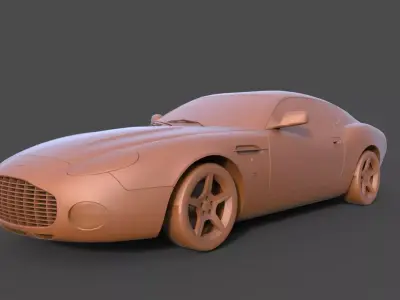 Aston Martin DB7 3D print model