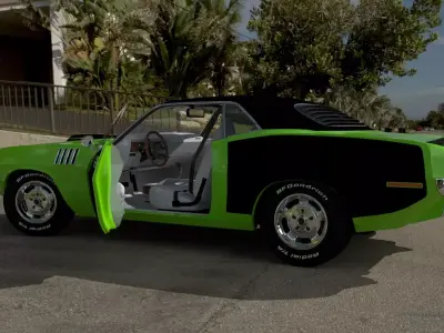 Plymouth Cuda 1970 - 1971 3D model