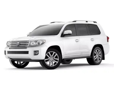 Toyota Land Cruiser 2013 Low-poly 3D model