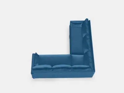 HYLTARP Cover for corner sofa 4-seat 1 3D model