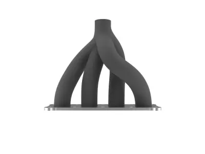 Exhaust manifold 3D print model