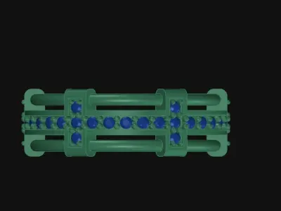 Wedding Jewelry Gold Engagement Ring 3D print model