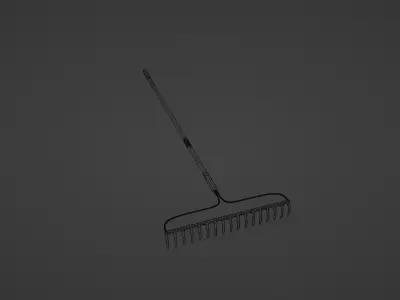 Garden Rake Free 3D model
