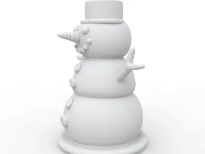 Snowman 3D Print Model 3D print model