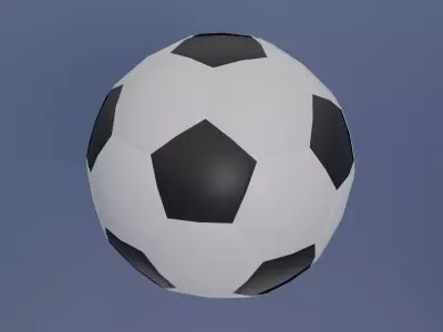 Soccer ball Free low-poly 3D model