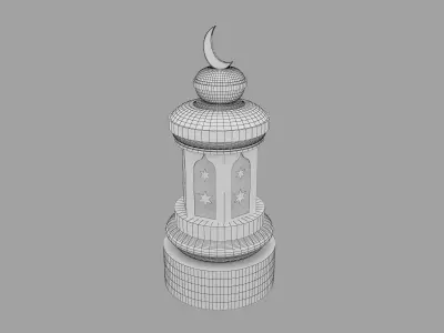 F9 Ramadan lantern fanous 3D model