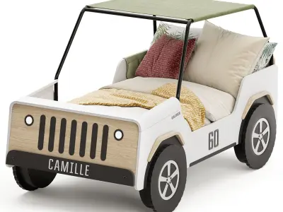 Jiip car bed gautier 3D model