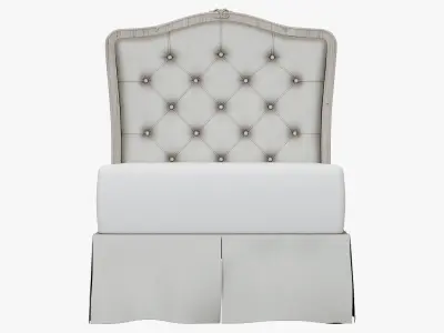 Restoration Hardware Colette Tufted Headboard 3D model