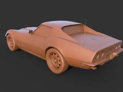 Chevrolet Corvette Stingray 427 1969 3D print model