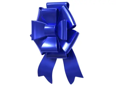 Christmas Bow Ribbon 44 Low-poly 3D model