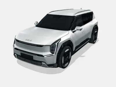Kia EV9 2024 Low-poly 3D model