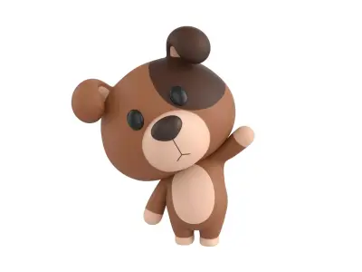 Character147 Rigged Dog 3D model