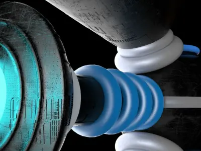 Caplan thruster Low-poly 3D model