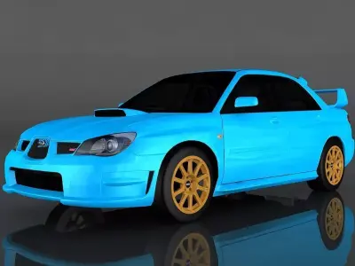Subaru Impreza WRX STI Low-poly 3D model