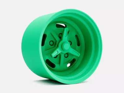 15x10 Kidney Bean Wheel and Brake 3D print model