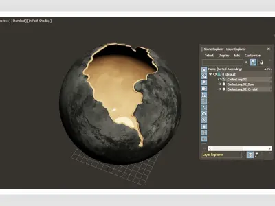 Cactus Lamp 02 Low-poly 3D model