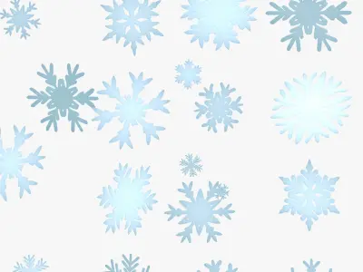 Snowflake Stylized Low-poly 3D model