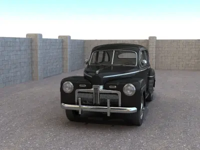 Classic Car 3D model 8
