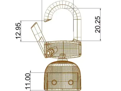 Luxury Metal Bag 3D print model