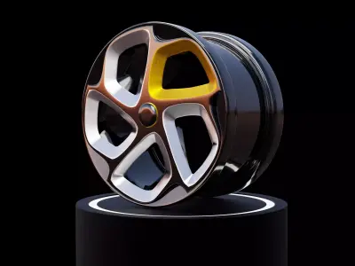 Modern sport car Rim 3D model