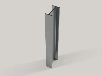 Standard Structural Steel Columns and Beams Low-poly 3D model