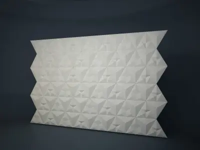 01 KAZA PATTERN WALL Low-poly 3D model