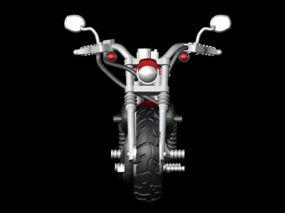 Harley Davidson Bike 3D print model