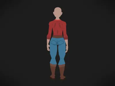 Colorly - Farmer Guy - Game Ready - Rigged - Customizable Low-poly 3D model
