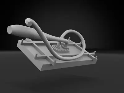 Classic NASCAR Fuel Cell and Under Lid Trunk bracing 3D print model