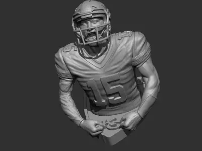 3 Time Super Bowl Champion Patrick Mahomes 3D print model