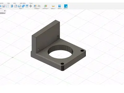NEMA 23 motor mount 3D print model