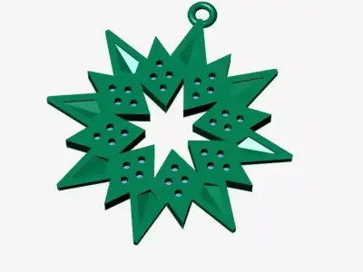 Starburst pendant Free 3D model