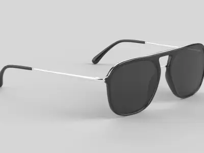 Zurich Eyewear Glasses Low-poly 3D model