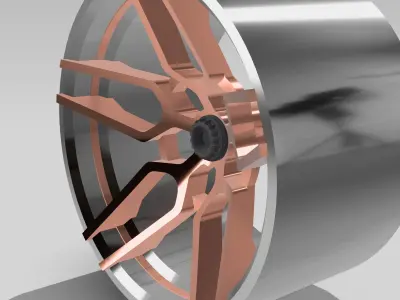 20inch Concave Trident Hard Edge Wheels 3x Offsets 3D print model