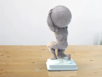 atlas statue  3D print model