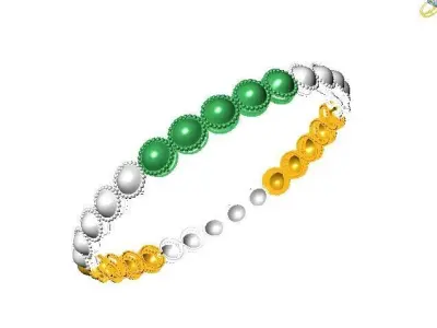 1194 Golden Orb Bangle 60MM-9gm 3D print model