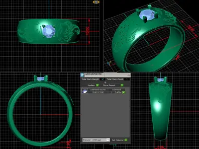 Scorpio ring Free 3D print model