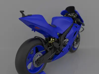 Motorcycle Yamaha YZF-M1 Racing 2020 Ready to Print STL File 3D print model