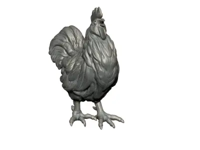 hen sculpture  3D print model