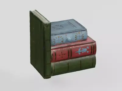 Wooden Ornament Bookend 3D scan PBR 4K textures 3D model