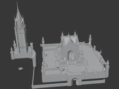 pubg dracula spawn home map 1 Low-poly 3D model